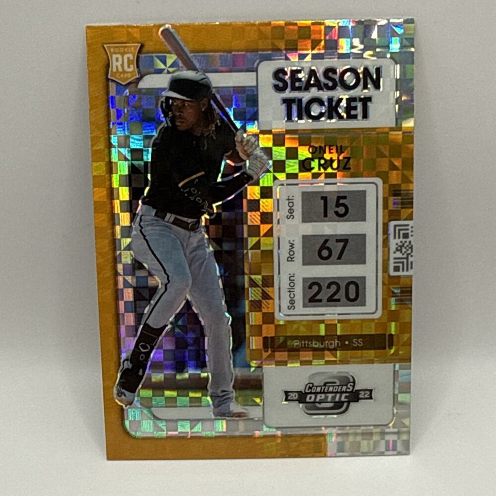 2022 Contenders Optic ONEIL CRUZ Rookie X-Fractor Pirates RC #3